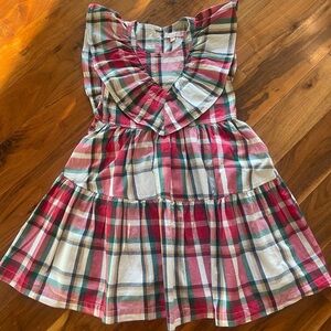 Pink Chicken Raphaela Dress-Holiday Tartan